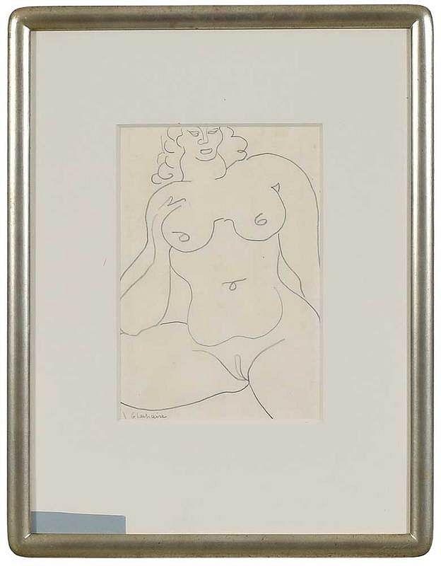 Appraisal: Gaston Lachaise New York Massachusetts - Female Nude signed lower