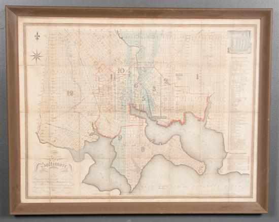 Appraisal: Map Fielding Lucas ''Plan of the City of Baltimore Compiled