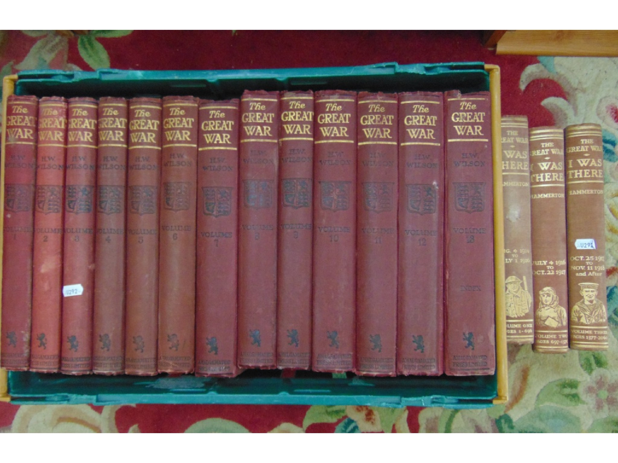 Appraisal: volumes of The Great War by HW Wilson together with