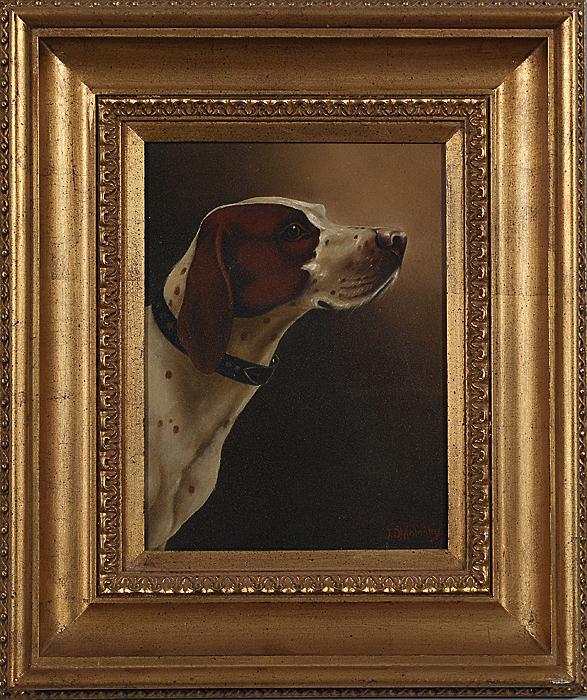 Appraisal: HEAD STUDY OF A HOUND American or English early th