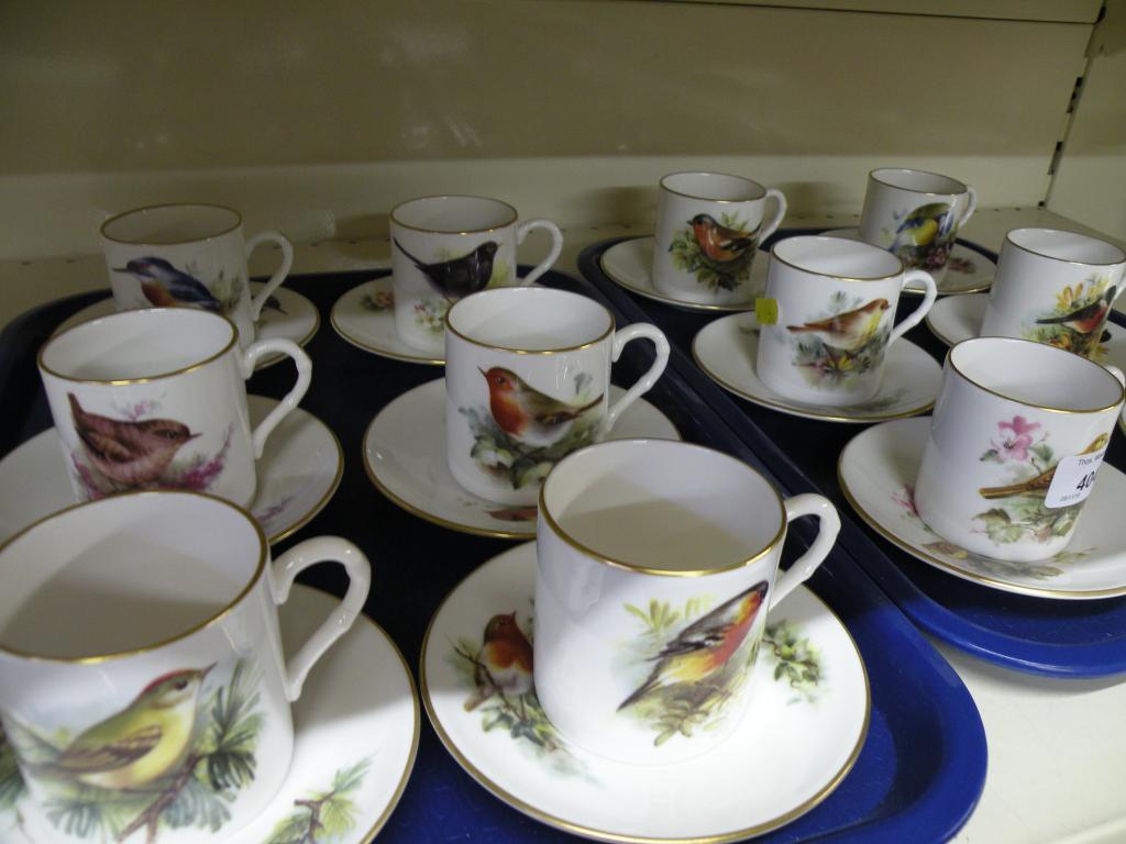 Appraisal: A set of twelve Royal Worcester cups and saucers each