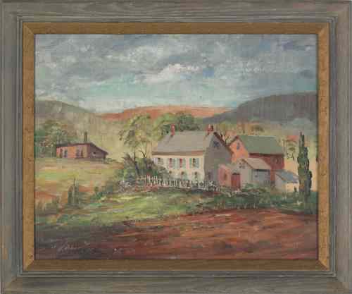 Appraisal: Fred W Weber American b oil on board landscape signed