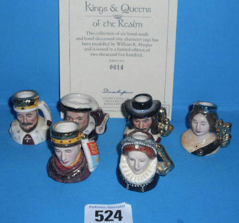 Appraisal: Set Off Royal Doulton tiny Character jugs From The Kings