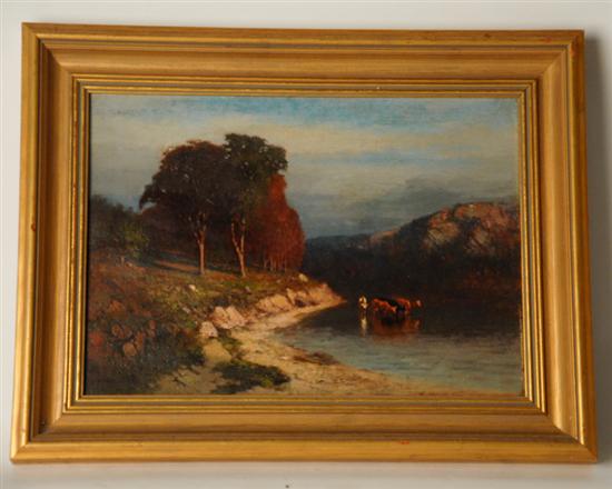 Appraisal: F D Frederick Dickinson Williams - Massachusetts Cows in a