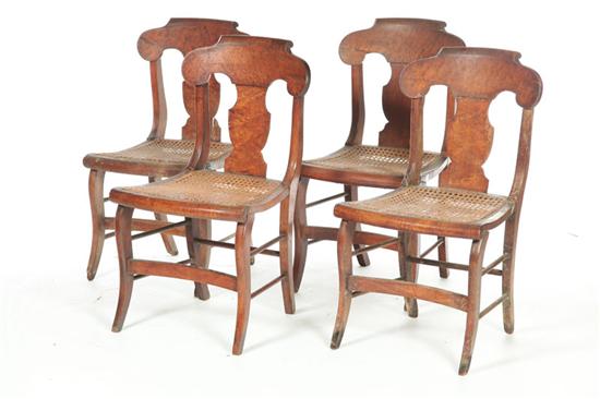 Appraisal: SET OF FOUR CLASSICAL CHAIRS American st half- th century