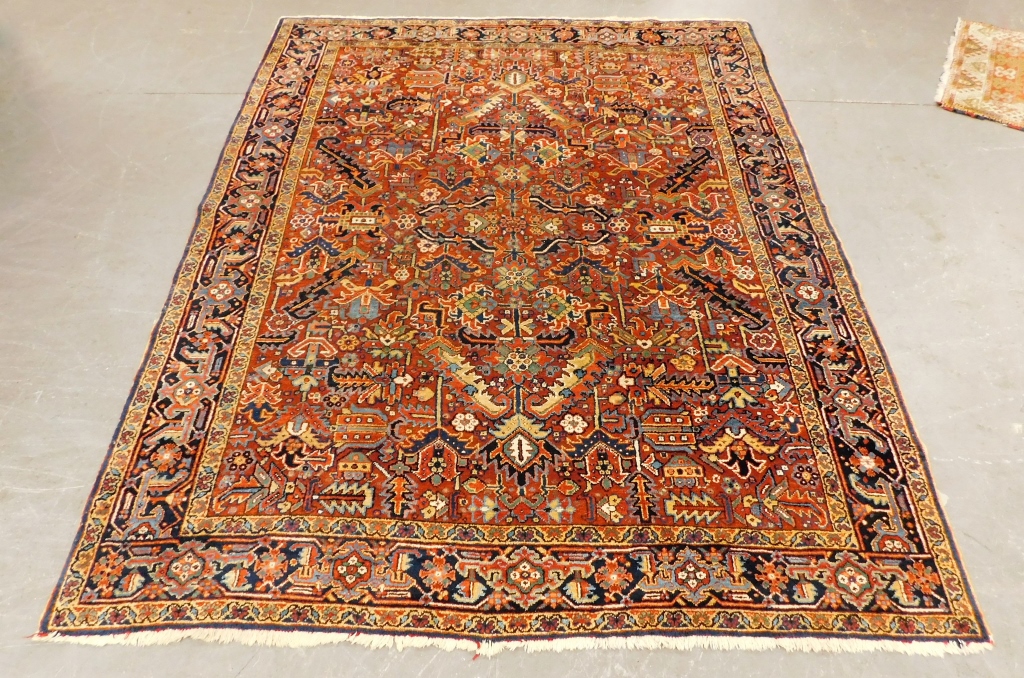 Appraisal: MIDDLE EASTERN ORIENTAL GEOMETRIC CARPET RUG Middle East th CenturyBurnt