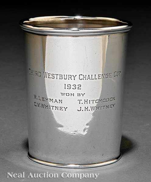 Appraisal: An American Coin Silver Julep Cup by Peter Krider Philadelphia