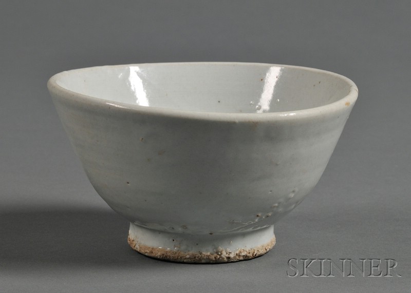 Appraisal: Porcelain Bowl Korea th century grayish-white glaze dia in