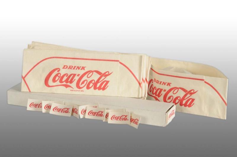 Appraisal: Lot of Assorted Coca-Cola Items Description Includes approximately cloth labels