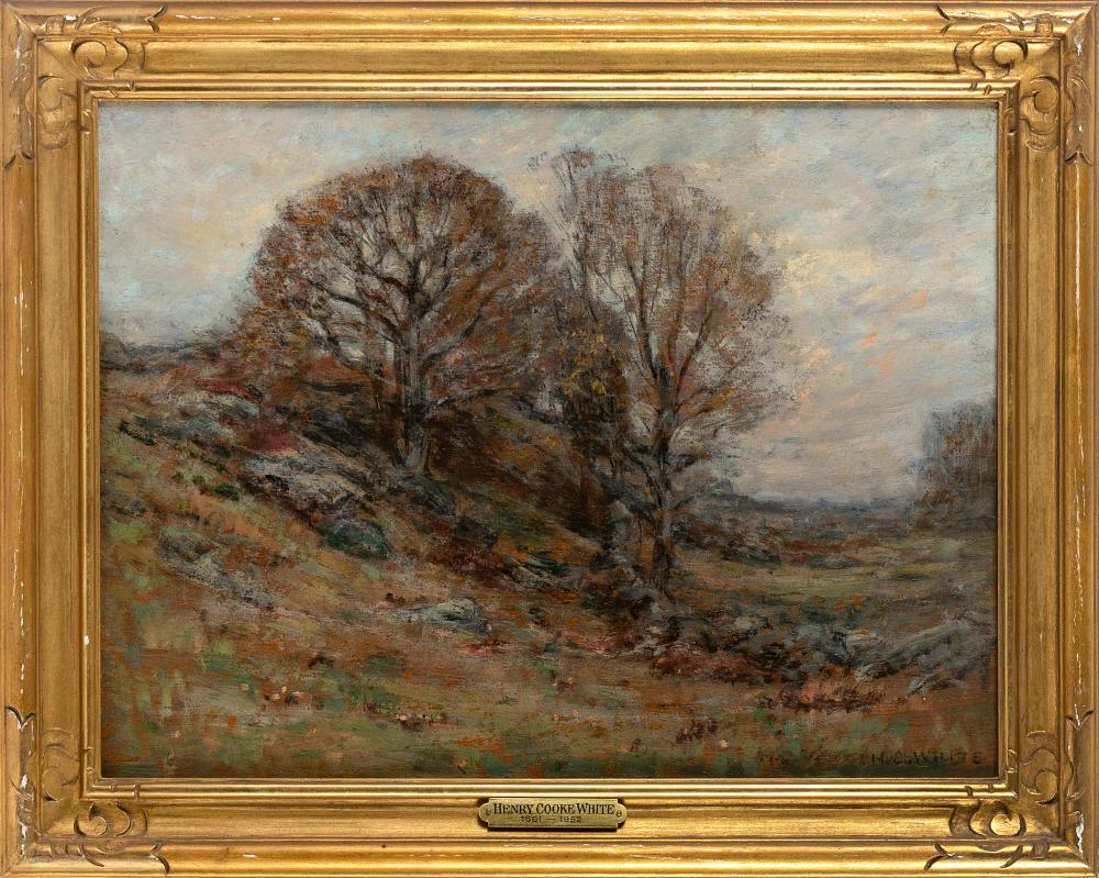 Appraisal: HENRY COOKE WHITE CONNECTICUT - AUTUMN LYME CONNECTICUT OIL ON