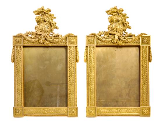 Appraisal: Sale Lot A Pair of French Empire Gilt Bronze Easel