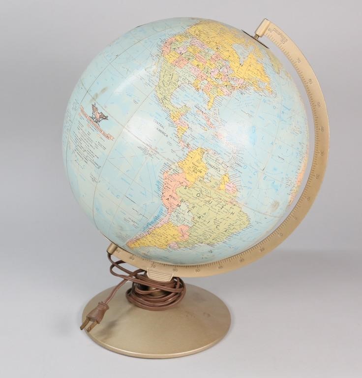 Appraisal: Replogle Comprehensive Globe with light Diameter