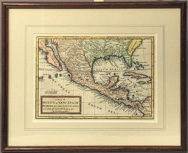 Appraisal: MAP Moll H A Map of Mexico or New Spain