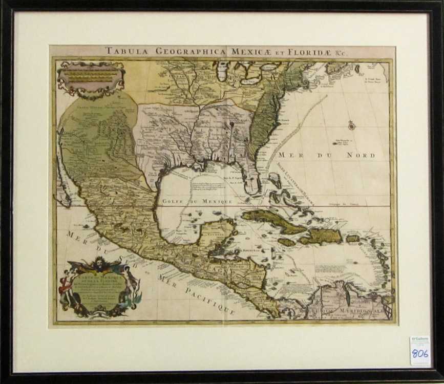 Appraisal: MAP OF MEXICO AND FLORIDA Tabula Geographica Mexicae et Floridae