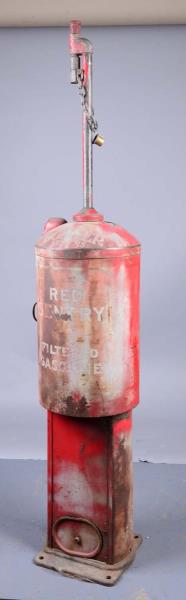 Appraisal: Early Bowser Red Sentry Gasoline Pump Red gas pump with