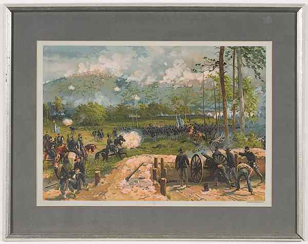 Appraisal: Civil War - Art The Battle of Kenesaw Mountain Chromolithograph