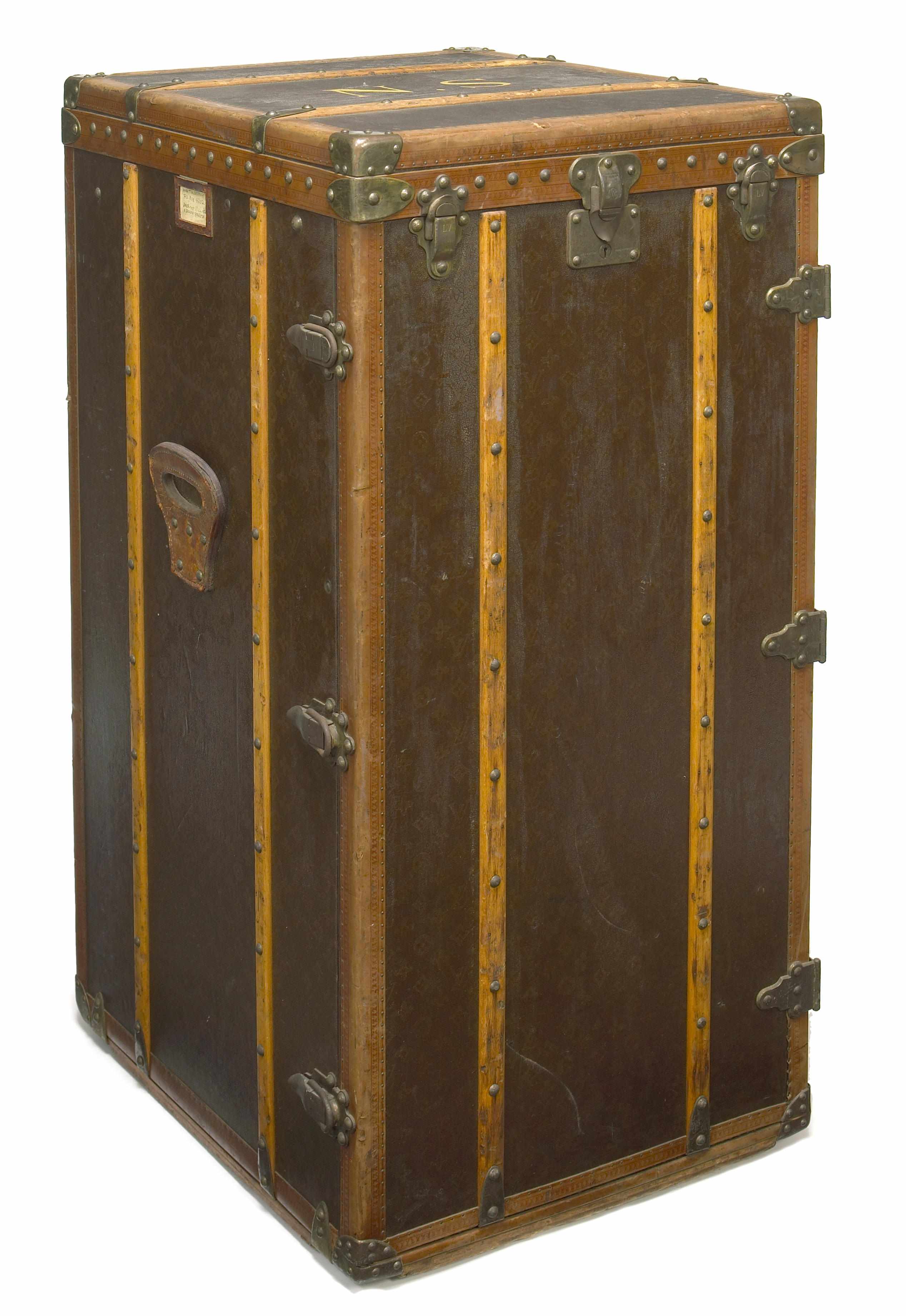 Appraisal: Norma Shearer's Louis Vuitton wardrobe trunk A vintage Louis Vuitton