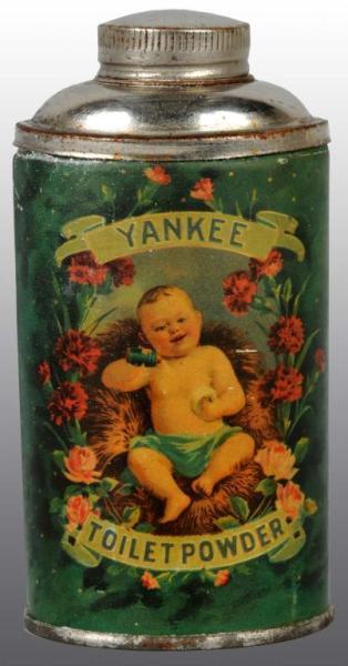 Appraisal: Yankee Talc Tin Description Extremely rare Condition Excellent Size T