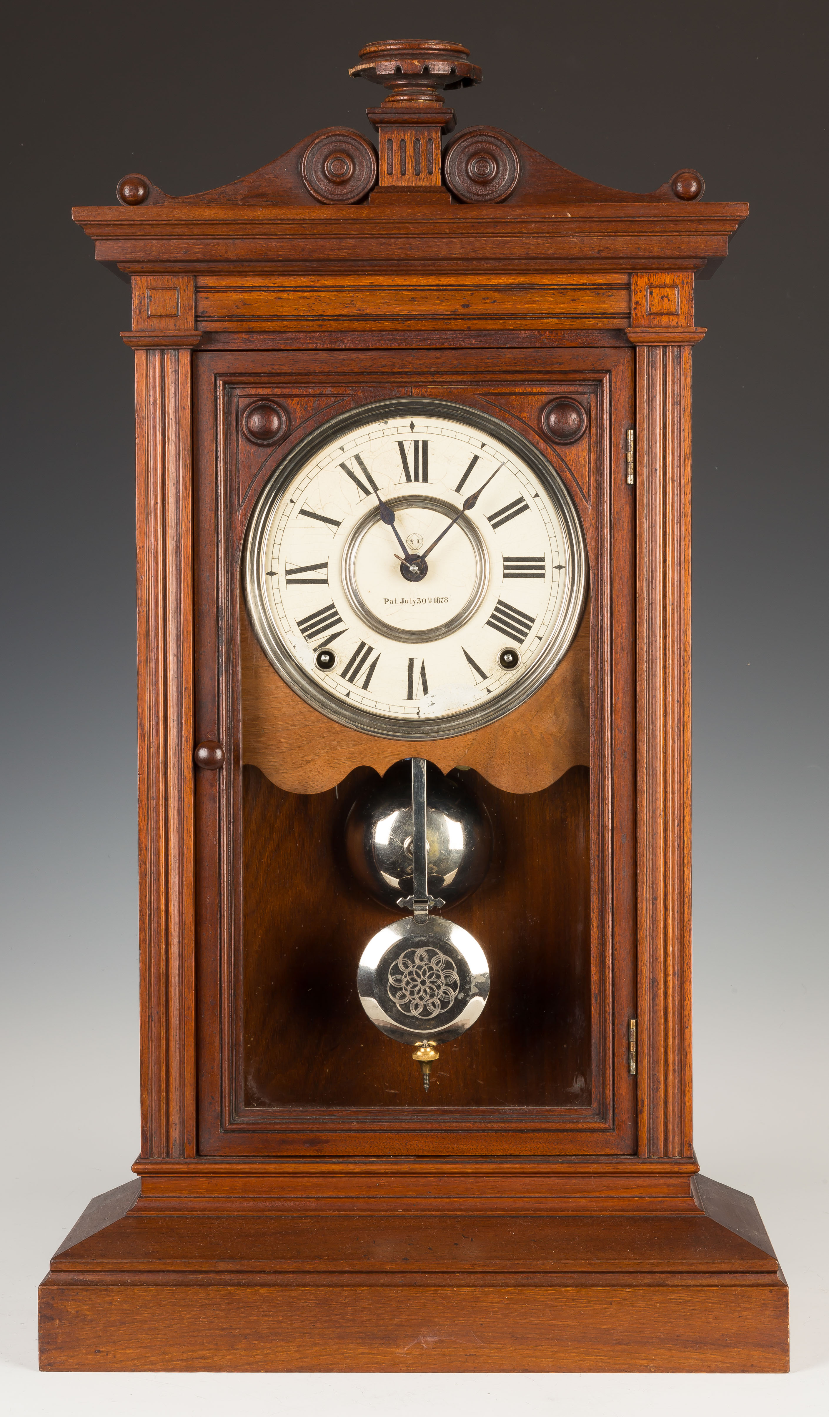 Appraisal: Seth Thomas Athens City Series Shelf Clock Walnut case old