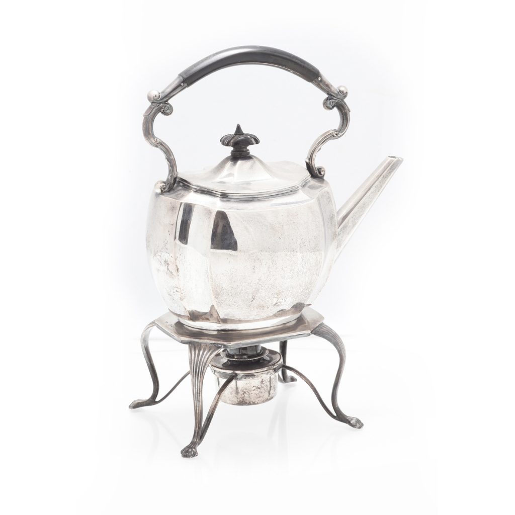 Appraisal: A Victorian spirit kettle on stand The Bradburys London of