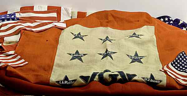 Appraisal: US WWII Homefront and American Flags Lot of Twelve Lot