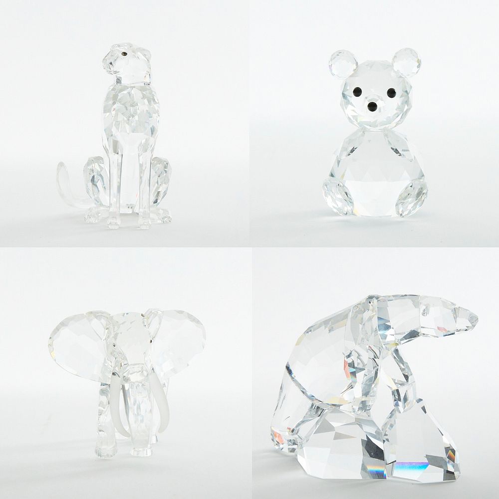 Appraisal: Grp Swarovski Crystal Animals Group of four Swarovski Crystal animals