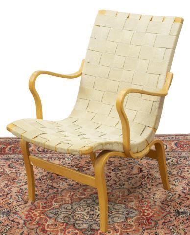 Appraisal: Mid-century modern Eva armchair designed by Bruno Mathsson Swedish -