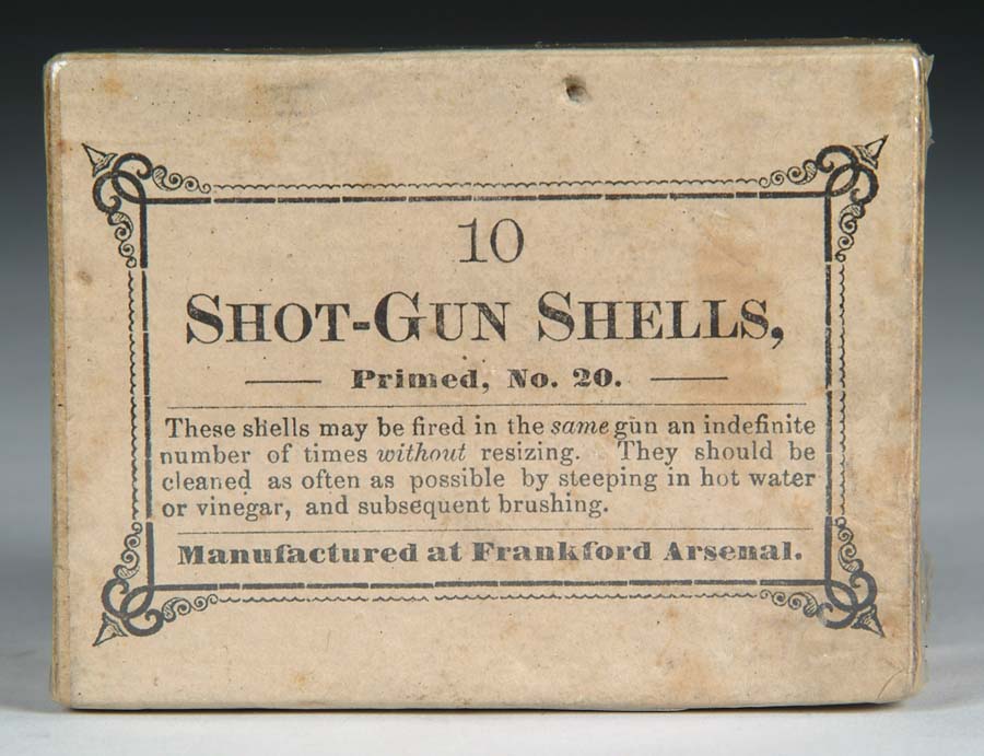 Appraisal: EXTREMELY RARE FULL SEALED BOX OF FRANKFORD ARSENAL GA BRASS