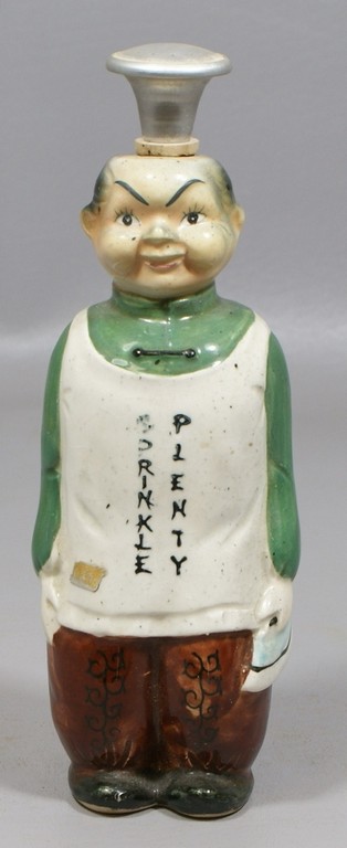 Appraisal: Vintage Laundry Sprinkle Bottle in the form of a man