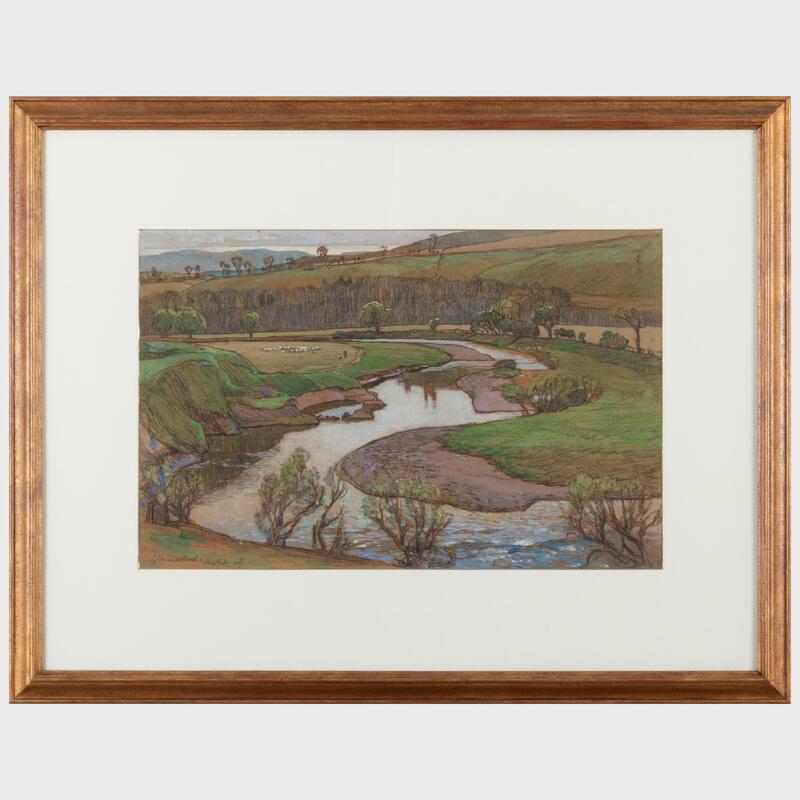 Appraisal: Samuel John Lamorna Birch - Springtime River Teviot Scotland Watercolor