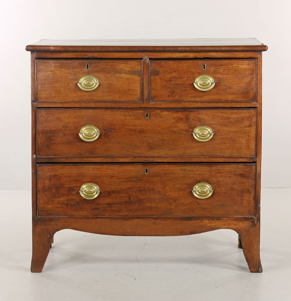 Appraisal: - Early th C Federal Mahogany Chest Early th century