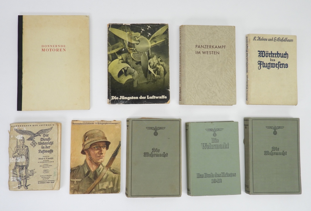 Appraisal: GROUP OF WWII GERMAN BOOKS Germany A copy of Panzerkampf