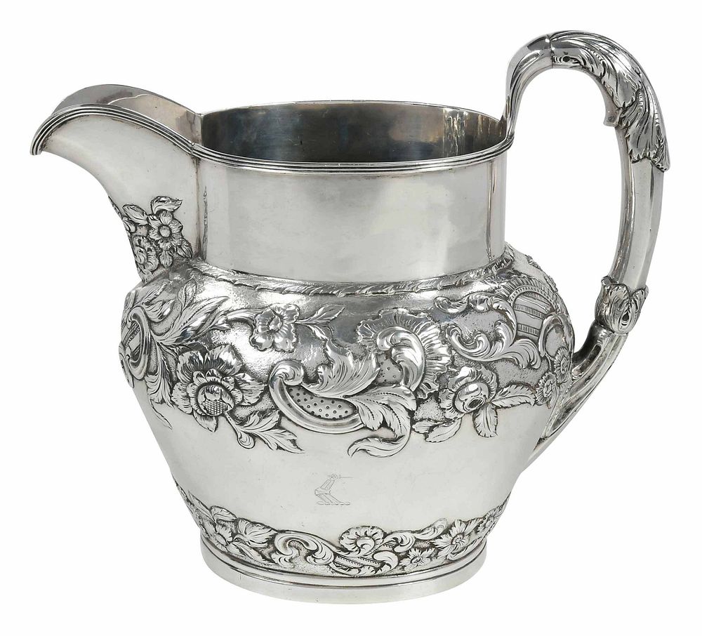 Appraisal: Kirk Coin Silver Water Pitcher Baltimore Maryland - short oval