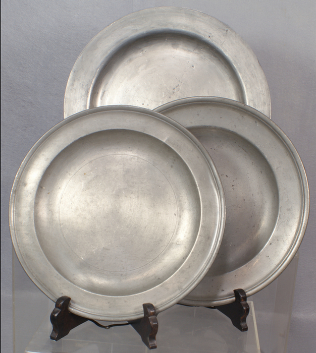 Appraisal: th th c pewter plates English German - Estimate -