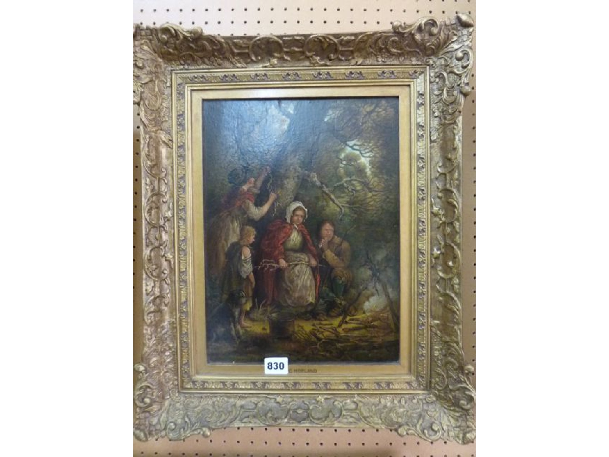 Appraisal: An oil painting on board after George Morland showing a