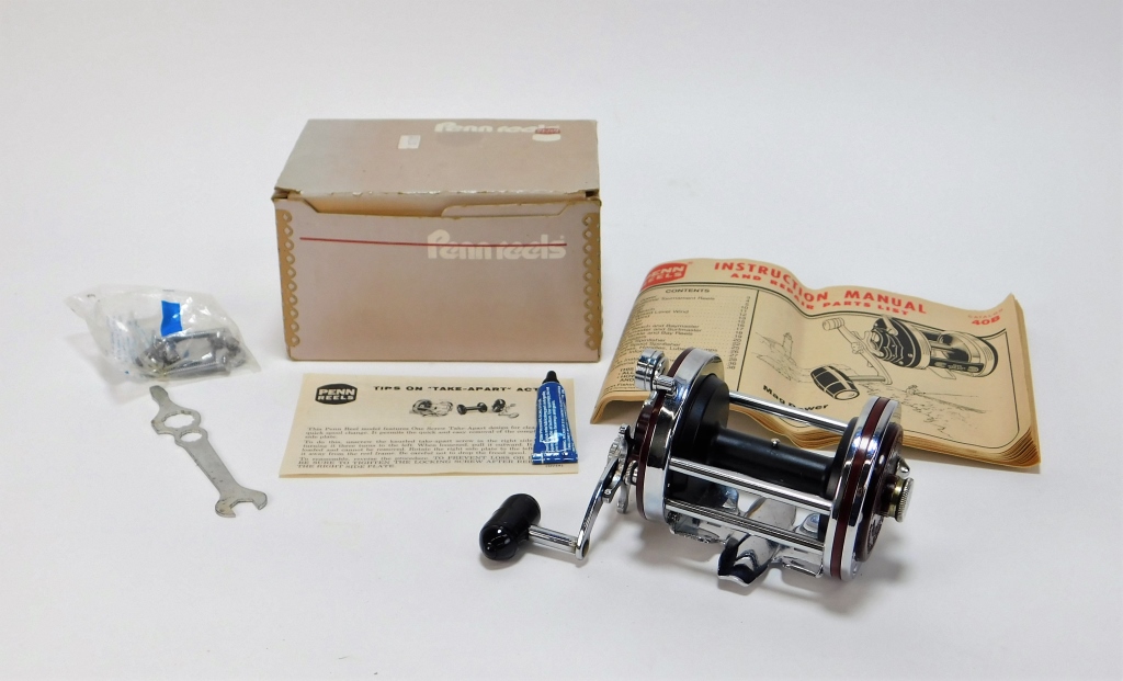 Appraisal: PENN SQUIDDER L FISHING REEL Pennsylvania Circa Features anodized aluminum