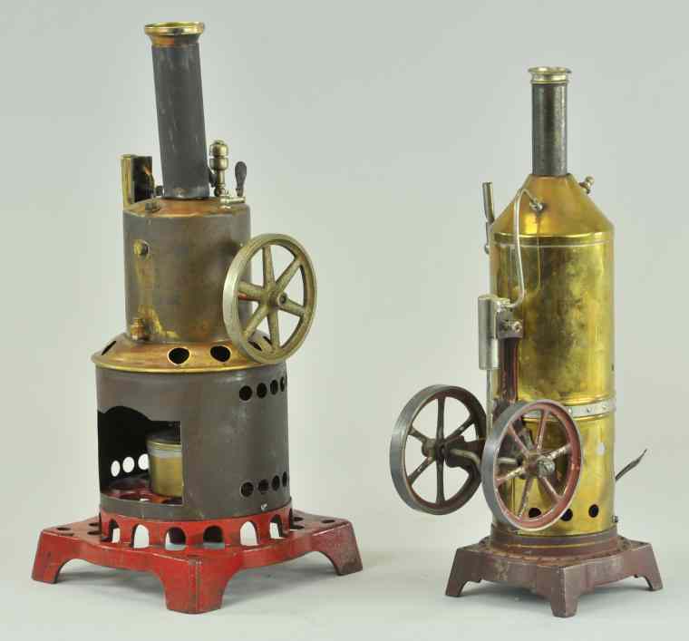 Appraisal: LOT OF TWO VERTICAL STEAM ENGINES One Weeden one Germany