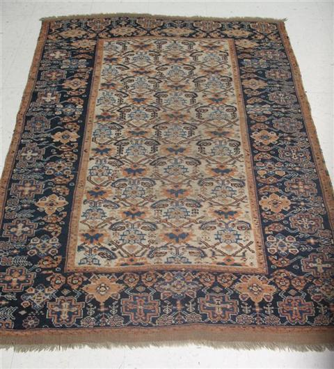 Appraisal: ORIENTAL NAVY GROUND RUG X - Provenance A Virginia Estate