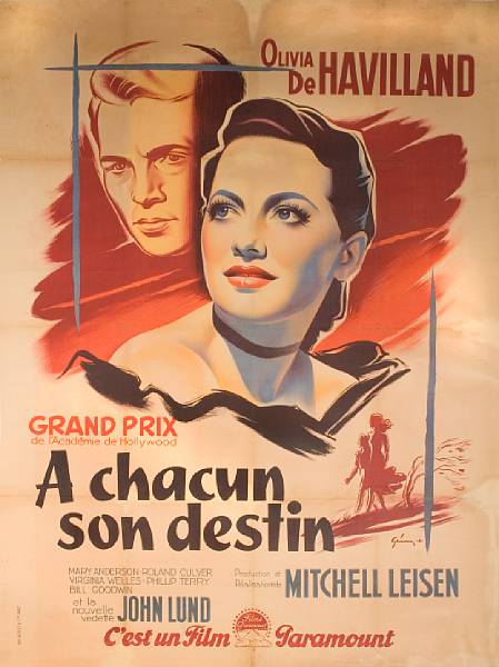 Appraisal: To Each His Own A Chacun son Destin Paramount French