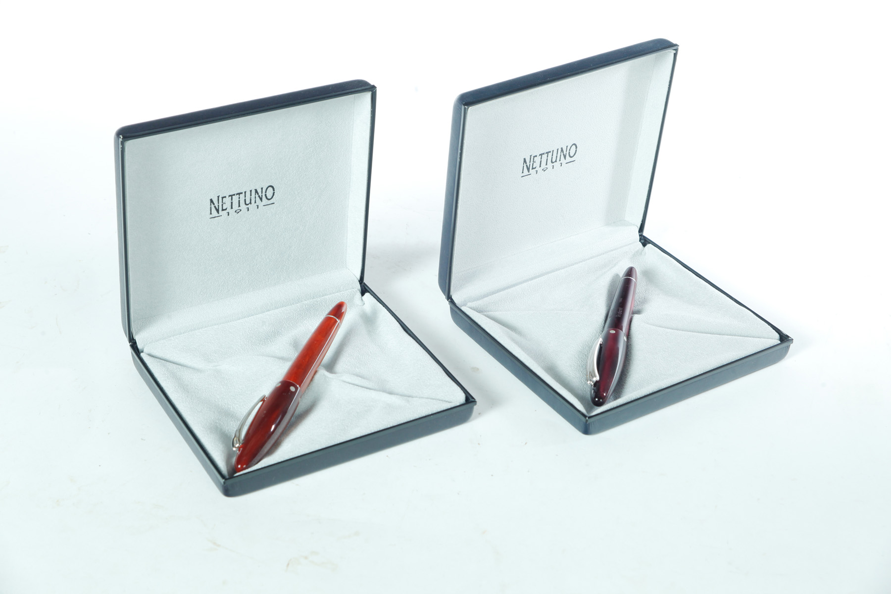 Appraisal: TWO NETTUNO FOUNTAIN PENS Italy th century Two Trident examples