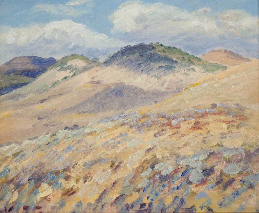 Appraisal: MELVILLE T WIRE OIL ON CANVAS Oregon - Christmas Valley