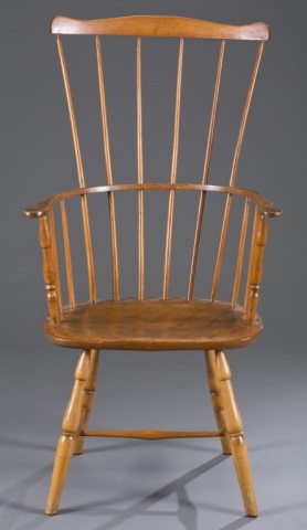 Appraisal: th c Fan Back Windsor Chair Refinished H x W