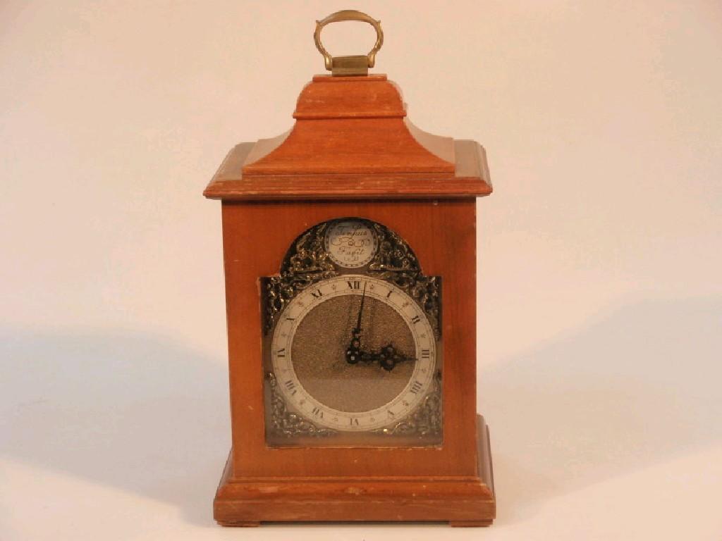 Appraisal: A th century George II small mantel clock the gilt