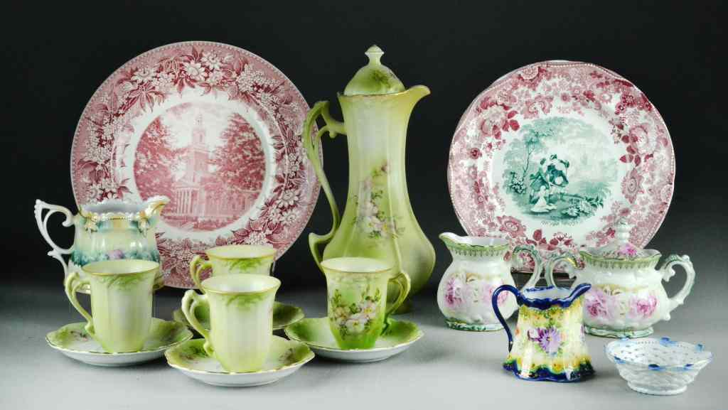 Appraisal: Pcs Porcelain - Prussian NipponTo include R S Prussia creamer