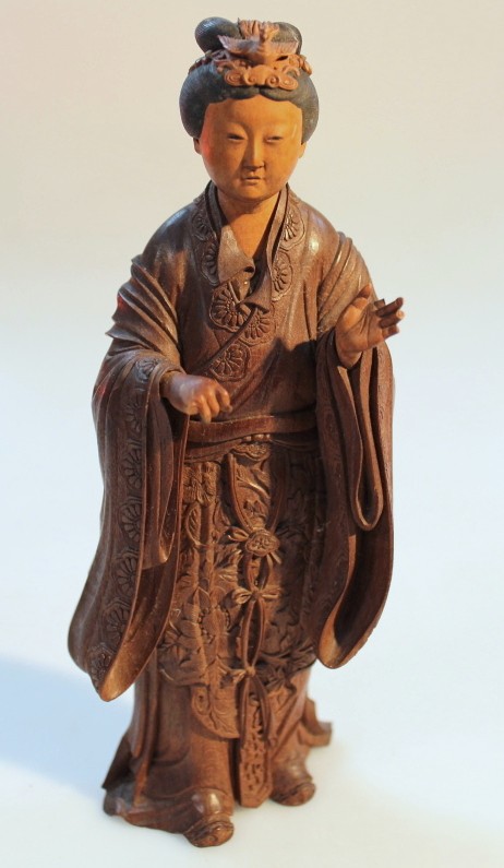 Appraisal: A late thC early thC Chinese carved figure of a