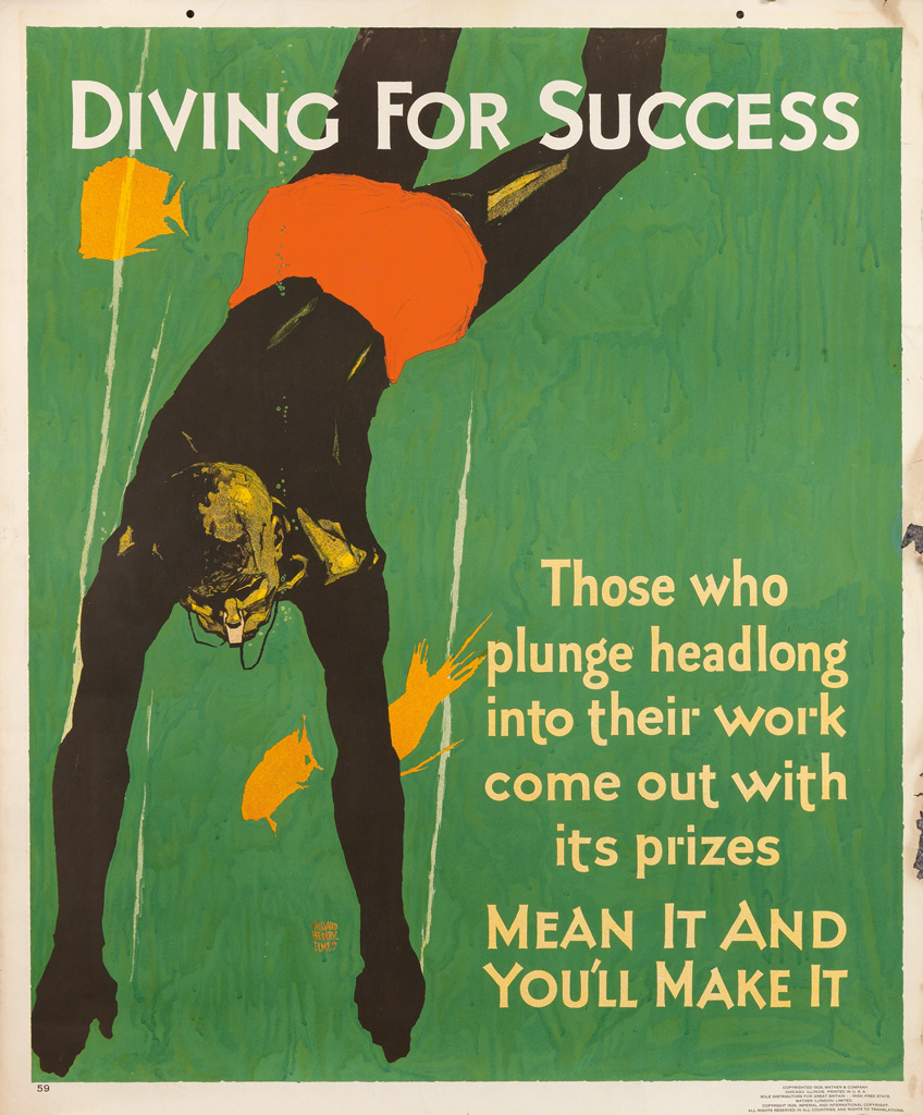 Appraisal: WILLARD FREDERICK ELMES - DIVING FOR SUCCESS MEAN IT AND