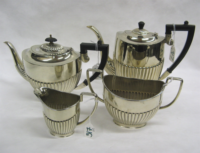 Appraisal: ENGLISH SHEFFIELD SILVER PLATED COFFEE TEA SET pieces consisting of