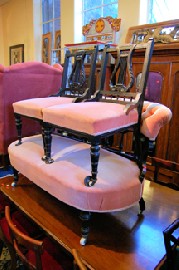 Appraisal: THREE PIECE EDWARDIAN SALON SUITE