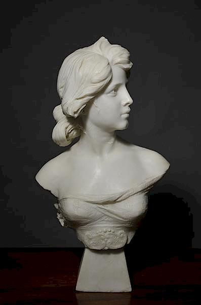 Appraisal: th C Carved Marble Bust Late th C carved marble