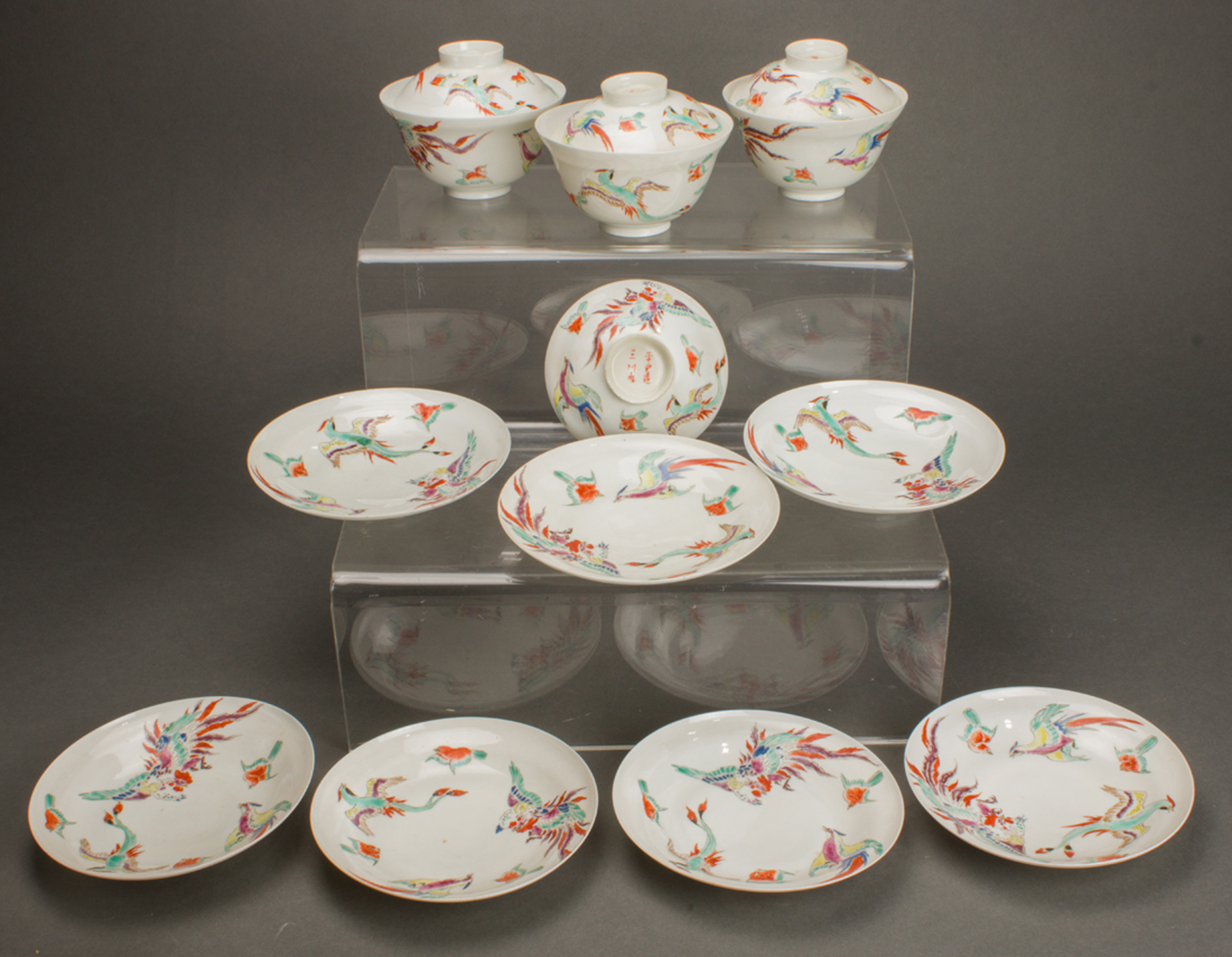 Appraisal: LOT OF SUITE OF JAPANESE KAKIEMON PORCELAINS lot of Suite